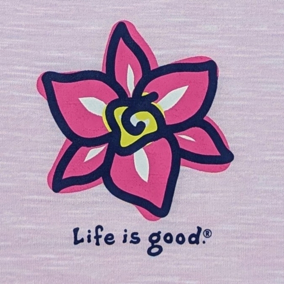 Life Is Good Sleep Shirt Nightgown Sleeveless  Pockets Flower Print Pink M NWT - Picture 3 of 12